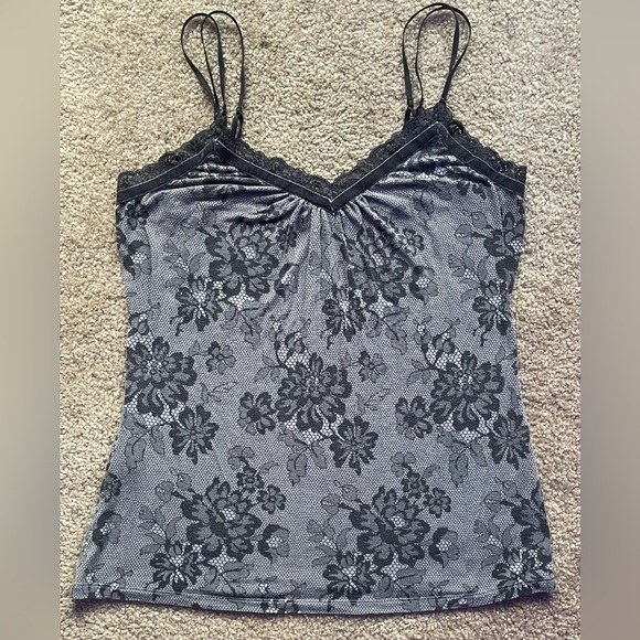 Express Tops - Express Black Floral Lace Camisole